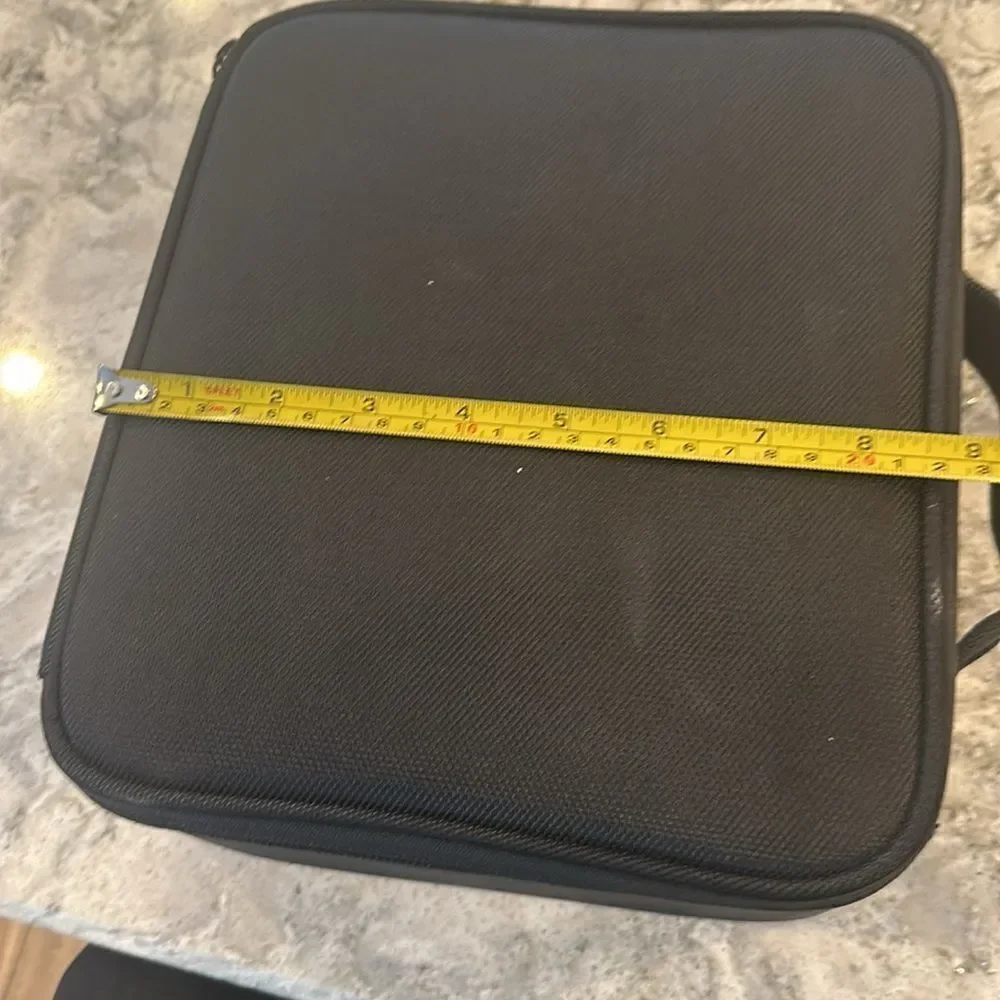 🖤 Black Structured Makeup Travel Case - Versatile and Customizable